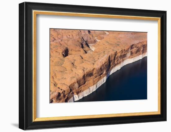 Aerial View of Cliffs at the Edge of Lake Powell-Juan Carlos Munoz-Framed Photographic Print