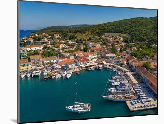 Aerial view of coastline near Zola, Kefalonia, Ionian Islands, Greek Islands, Greece, Europe-Frank Fell-Mounted Photographic Print