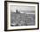 Aerial View of Cologne Showing Devastation of Allied Air Raids, Cathedral and Rhine River-John Florea-Framed Photographic Print