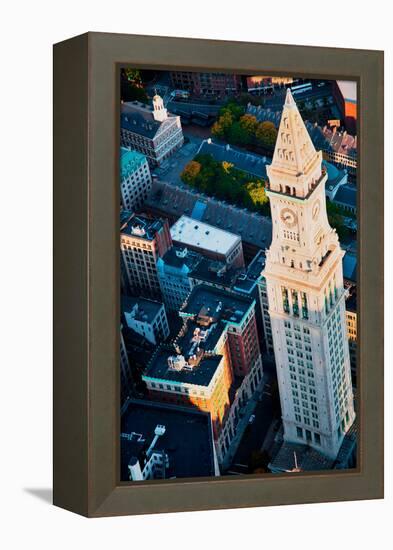 Aerial View of Custom House Tower, Boston, MA-null-Framed Premier Image Canvas