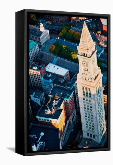 Aerial View of Custom House Tower, Boston, MA-null-Framed Premier Image Canvas