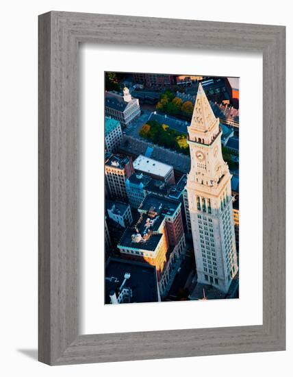 Aerial View of Custom House Tower, Boston, MA-null-Framed Photographic Print