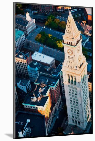 Aerial View of Custom House Tower, Boston, MA-null-Mounted Photographic Print