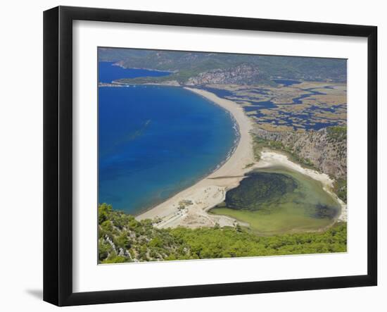 Aerial View of Dalyan, Dalaman, Anatolia, Turkey, Asia Minor, Eurasia-Sakis Papadopoulos-Framed Photographic Print