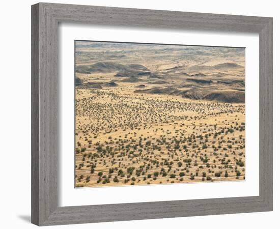 Aerial View of Damaraland, Kaokoland Wilderness in Nw Region, Namibia, Africa-Kim Walker-Framed Photographic Print