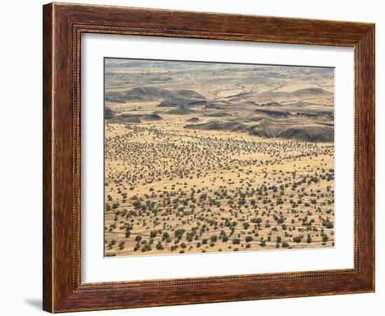 Aerial View of Damaraland, Kaokoland Wilderness in Nw Region, Namibia, Africa-Kim Walker-Framed Photographic Print