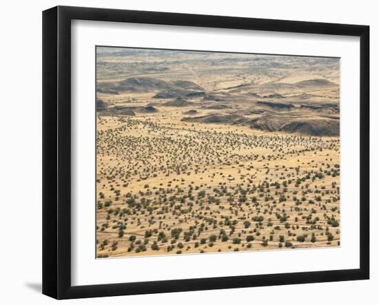 Aerial View of Damaraland, Kaokoland Wilderness in Nw Region, Namibia, Africa-Kim Walker-Framed Photographic Print