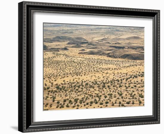 Aerial View of Damaraland, Kaokoland Wilderness in Nw Region, Namibia, Africa-Kim Walker-Framed Photographic Print
