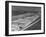 Aerial View of Deserted Beach in Resort Area Mar Del Plata-Hart Preston-Framed Premium Photographic Print