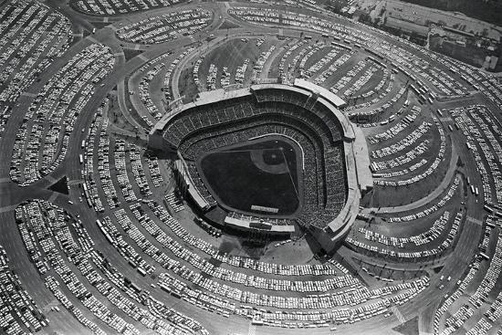 'Aerial View of Dodger Stadium' Photographic Print | Art.com