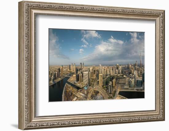 Aerial view of downtown Dubai, United Arab Emirates, Middle East-Ben Pipe-Framed Photographic Print
