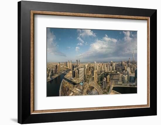 Aerial view of downtown Dubai, United Arab Emirates, Middle East-Ben Pipe-Framed Photographic Print