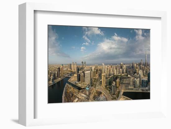 Aerial view of downtown Dubai, United Arab Emirates, Middle East-Ben Pipe-Framed Photographic Print