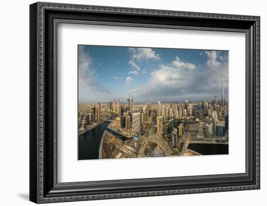 Aerial view of downtown Dubai, United Arab Emirates, Middle East-Ben Pipe-Framed Photographic Print