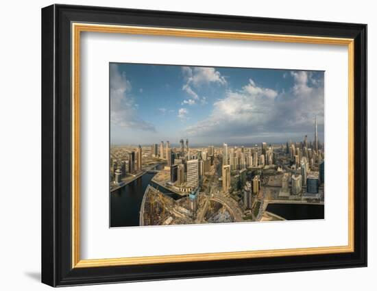 Aerial view of downtown Dubai, United Arab Emirates, Middle East-Ben Pipe-Framed Photographic Print