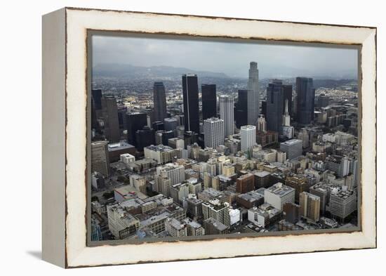 Aerial View. of Downtown Los Angeles-David Wall-Framed Premier Image Canvas