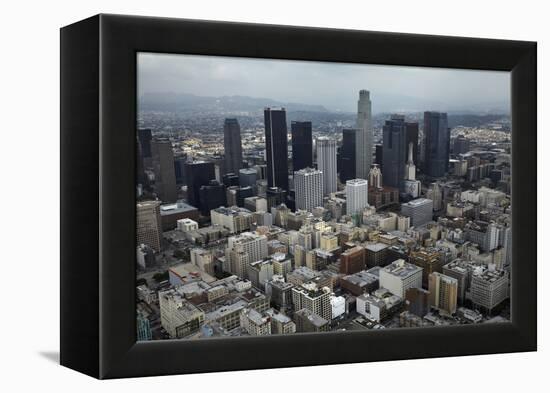 Aerial View. of Downtown Los Angeles-David Wall-Framed Premier Image Canvas