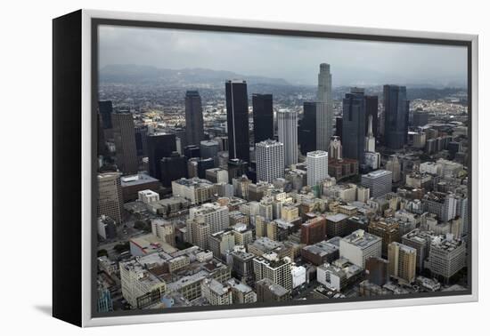 Aerial View. of Downtown Los Angeles-David Wall-Framed Premier Image Canvas