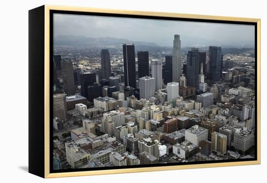 Aerial View. of Downtown Los Angeles-David Wall-Framed Premier Image Canvas