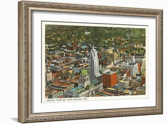 Aerial View of Ft. Wayne, Indiana-null-Framed Art Print