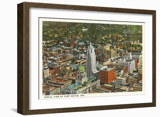 Aerial View of Ft. Wayne, Indiana-null-Framed Art Print