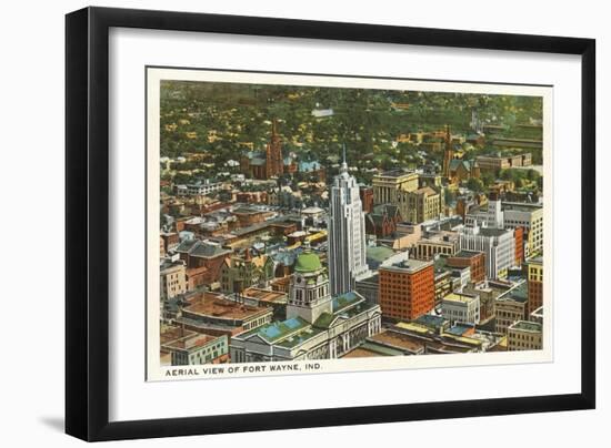 Aerial View of Ft. Wayne, Indiana-null-Framed Art Print