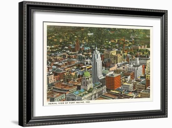 Aerial View of Ft. Wayne, Indiana-null-Framed Art Print