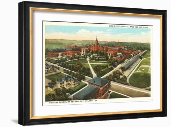 Aerial View of Georgia Tech, Atlanta-null-Framed Art Print