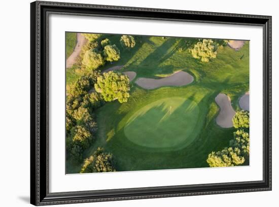 Aerial View of Golf Course Huelva Province, Spain-Peter Adams-Framed Photographic Print