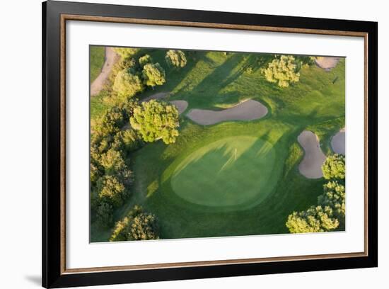 Aerial View of Golf Course Huelva Province, Spain-Peter Adams-Framed Photographic Print