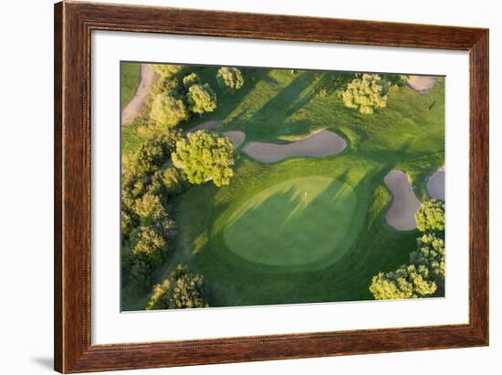 Aerial View of Golf Course Huelva Province, Spain-Peter Adams-Framed Photographic Print