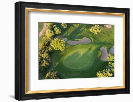 Aerial View of Golf Course Huelva Province, Spain-Peter Adams-Framed Photographic Print