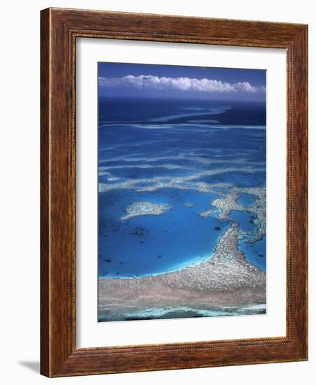 Aerial View of Great Barrier Reef, Queensland, Australia-Danielle Gali-Framed Photographic Print