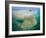 Aerial View of Green Island, The Great Barrier Reef, Cairns Area, North Coast, Queensland-Walter Bibikow-Framed Photographic Print