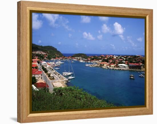 Aerial View of Gustavia Port, St. Barts, FWI-Bill Bachmann-Framed Premier Image Canvas