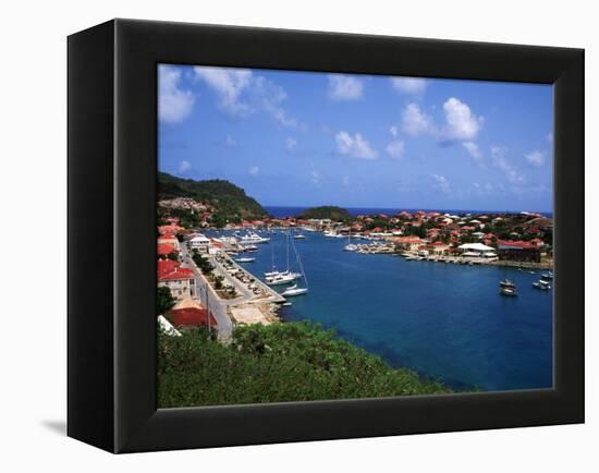 Aerial View of Gustavia Port, St. Barts, FWI-Bill Bachmann-Framed Premier Image Canvas