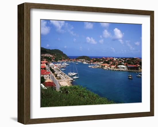 Aerial View of Gustavia Port, St. Barts, FWI-Bill Bachmann-Framed Photographic Print