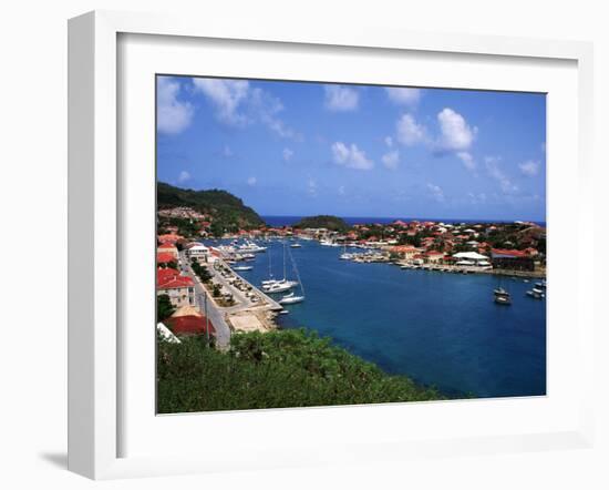 Aerial View of Gustavia Port, St. Barts, FWI-Bill Bachmann-Framed Photographic Print