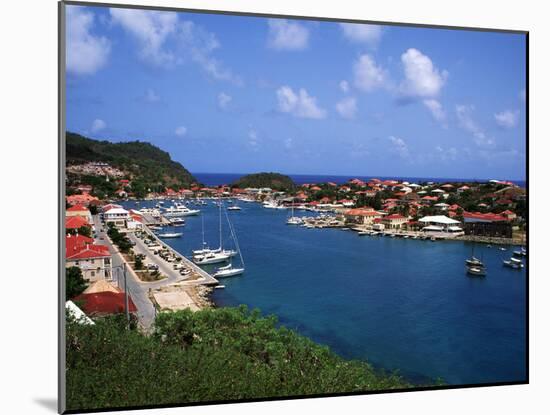 Aerial View of Gustavia Port, St. Barts, FWI-Bill Bachmann-Mounted Photographic Print