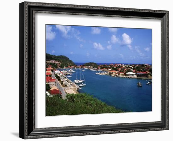 Aerial View of Gustavia Port, St. Barts, FWI-Bill Bachmann-Framed Photographic Print