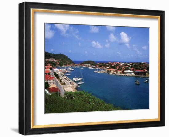 Aerial View of Gustavia Port, St. Barts, FWI-Bill Bachmann-Framed Photographic Print