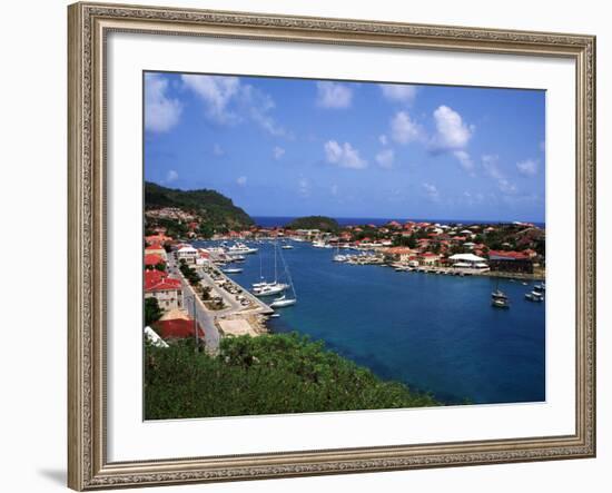 Aerial View of Gustavia Port, St. Barts, FWI-Bill Bachmann-Framed Photographic Print