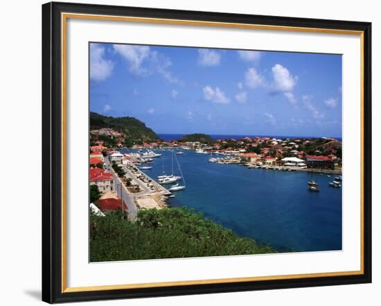 Aerial View of Gustavia Port, St. Barts, FWI-Bill Bachmann-Framed Photographic Print