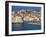 Aerial View of Harbour and Old City, Dubrovnik, Unesco World Heritage Site, Croatia-Ken Gillham-Framed Photographic Print