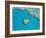 Aerial View of Heart Reef, Part of Great Barrier Reef, Queensland, Australia-Peter Adams-Framed Photographic Print