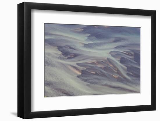 Aerial View of Hosa River Colored by Glacial Melt, Sw Iceland-Peter Adams-Framed Photographic Print