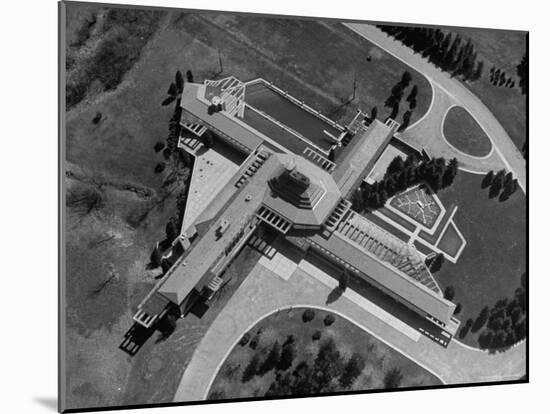 Aerial View of House Designed by Architect Frank Lloyd Wright-Frank Scherschel-Mounted Photographic Print