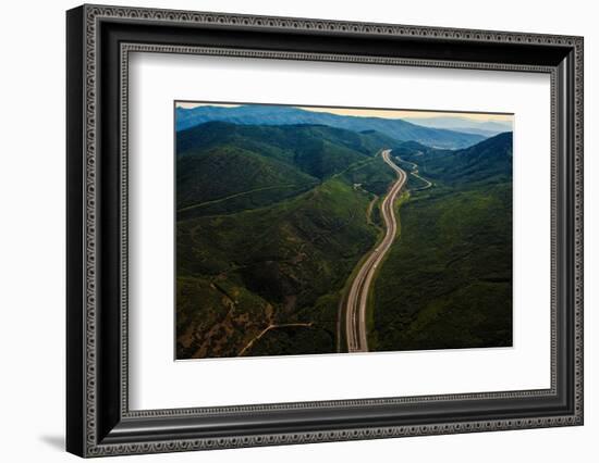 Aerial view of Interstate 80 (I-80), Utah, USA-null-Framed Photographic Print