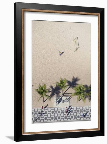 Aerial View of Ipanema Beach, Rio De Janeiro, Brazil-Ian Trower-Framed Photographic Print