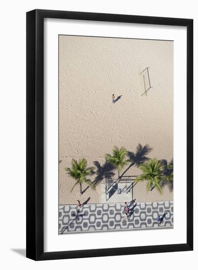 Aerial View of Ipanema Beach, Rio De Janeiro, Brazil-Ian Trower-Framed Photographic Print